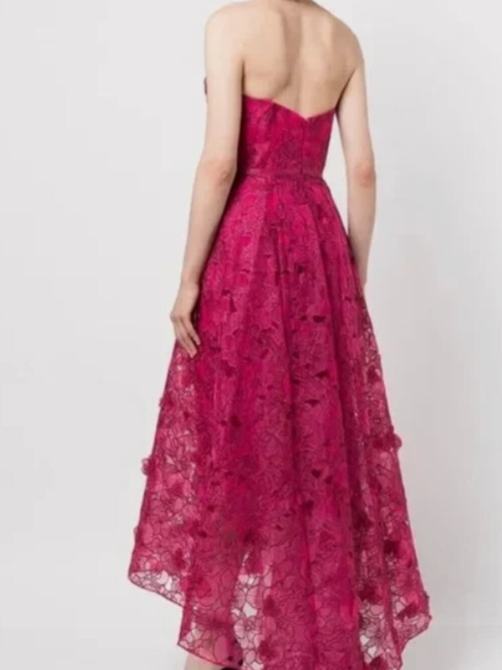 Marchesa notte floral organza gown-Size 12 - Picture 2 of 4